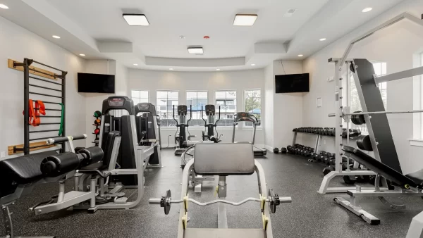 One of two Spacious fitness centers with various cardio and strengthening equipment
